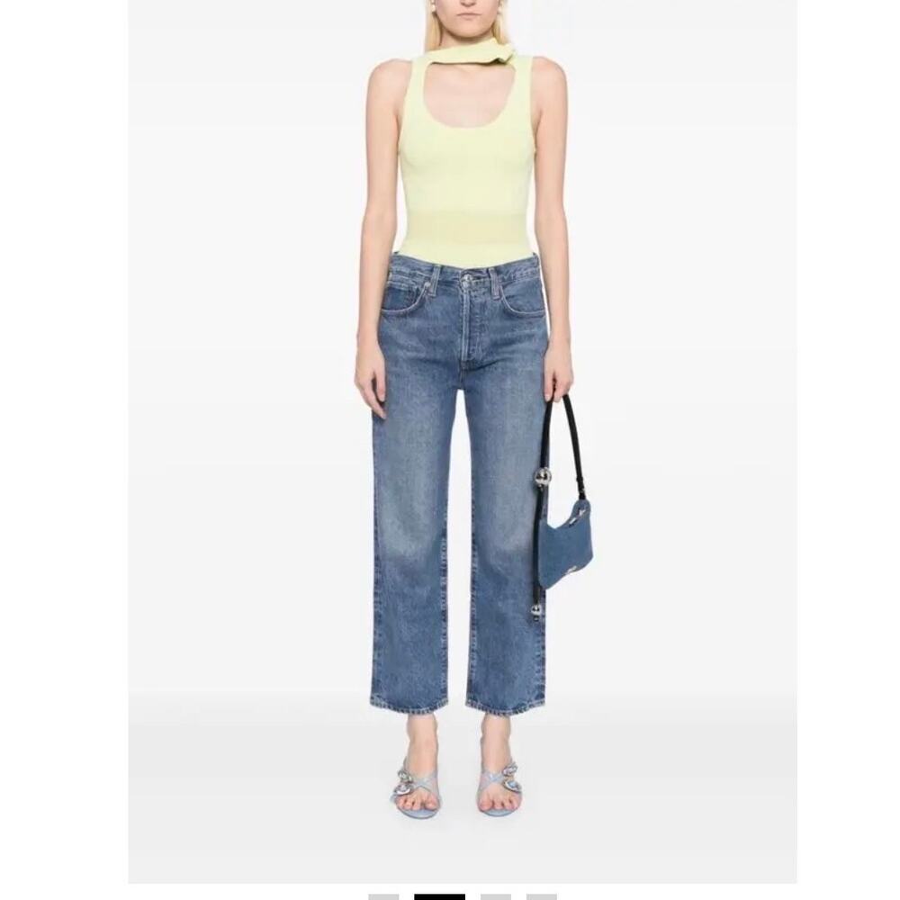 Citizens of Humanity Emery Crop Straight Leg Jeans In Old Blue Size 27 NWT